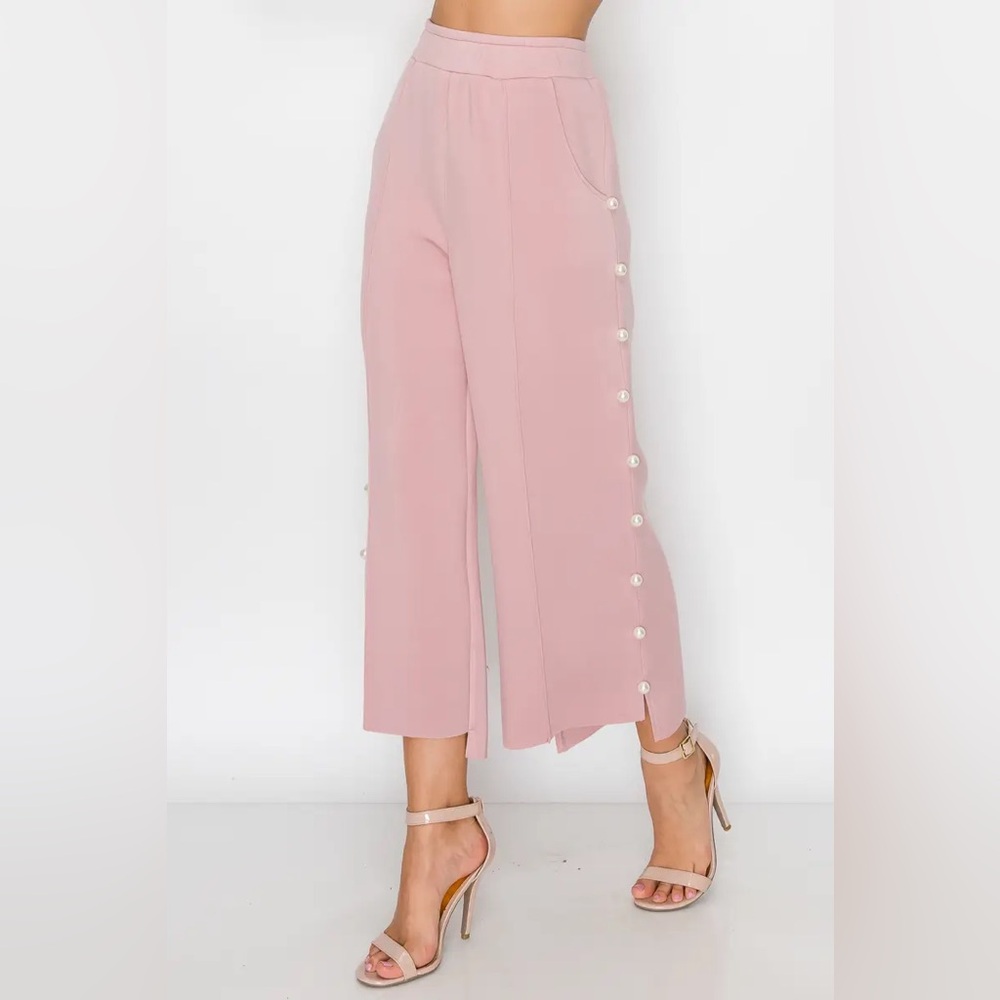 joh. Farrah Faux Pearl scuba pants